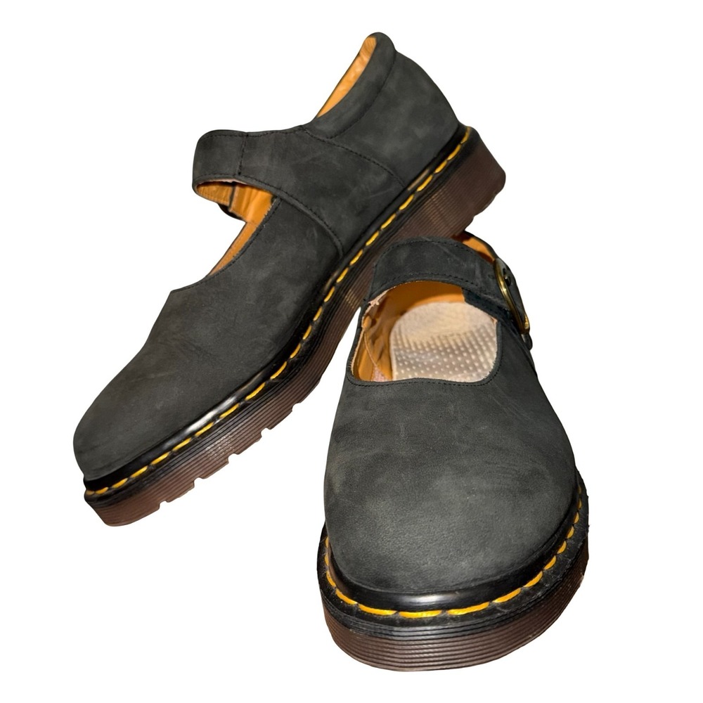 Dr. Martens VTG 90s Charcoal Gray Mary Jane's - UK 8/US W10 - Made In England - Picture 5 of 9